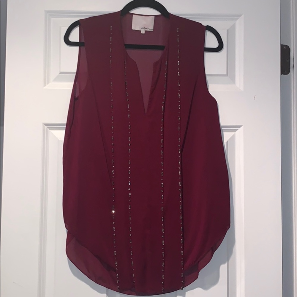 3.1 Phillip Lim embellished silk top